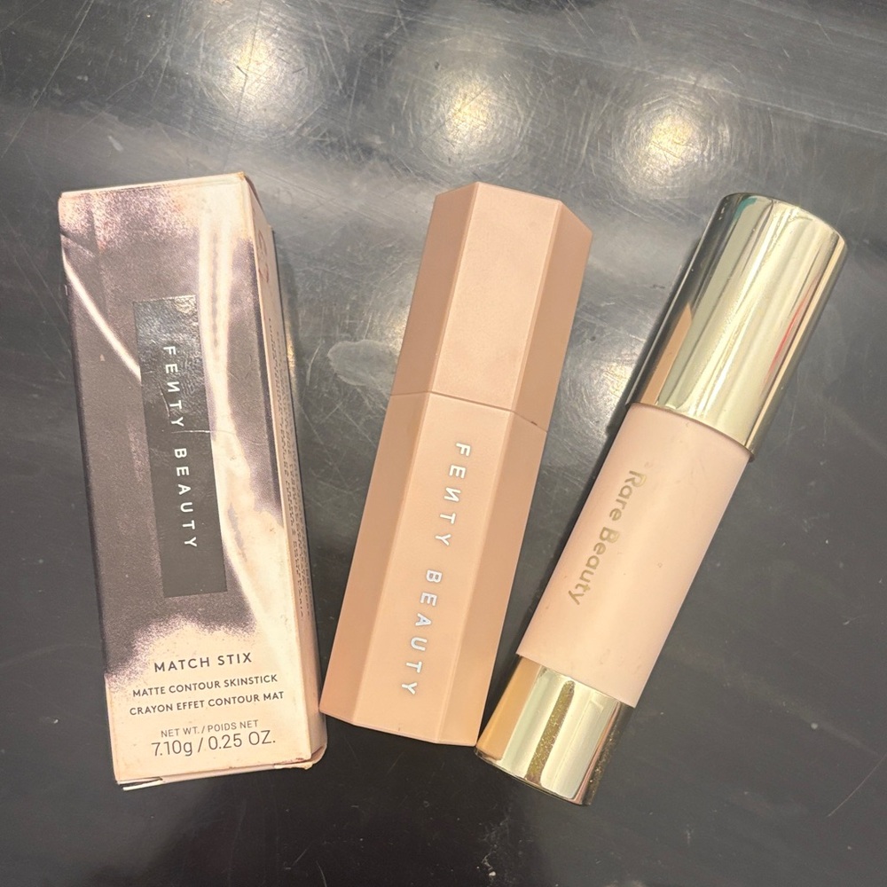 Fenty bronzer and Rare beauty bronzer